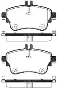 REMSA 148708 Колодки торм.передние Mercedes W246 1.8CDi 11>