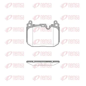 REMSA 149120 Колодки торм.передние BMW 12X2 18-