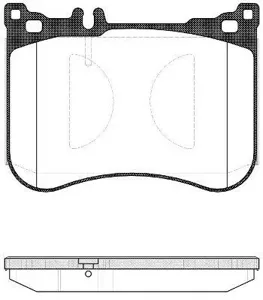 REMSA 153400 Колодки торм.передние Mercedes SL R231 12>