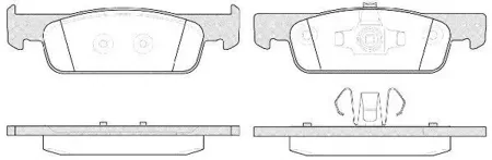 REMSA 154000 Колодки торм.передние