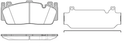 REMSA 154300 Колодки торм.передние BMW 56 F10F06 F12,F13 4.4i 11>