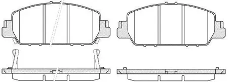 REMSA 154802 Колодки торм.передние Honda Accord all 13>