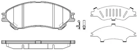 REMSA 158902 Колодки торм.передние Suzuki SX4 1.61.6DDiS 13>