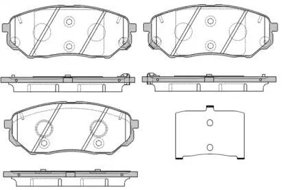 REMSA 166102 Колодки торм.передние Hyundai Sorento 2.42.2CRDi 15>