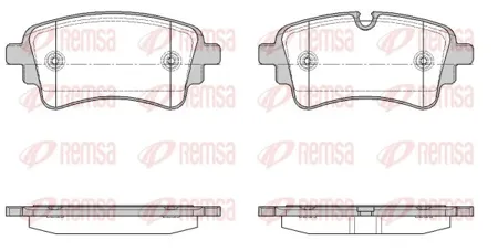 REMSA 166910 Колодки торм. Audi A6A7 18- задн.