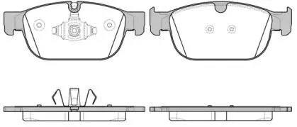 REMSA 169600 Колодки торм.передние на18 диск Volvo XC60 (2017>), Volvo XC90 (2015>)