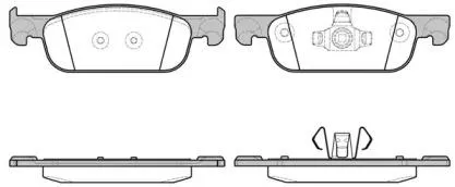 REMSA 171800 Колодки торм.передние X-RAY длина 155мм