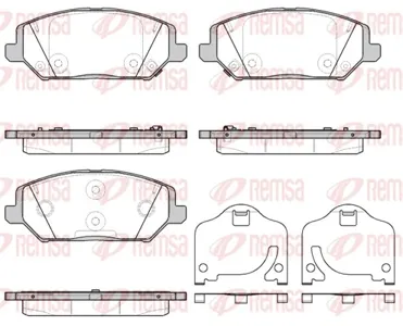 REMSA 178302 Колодки торм. Hyundai i30 17- Kia Ceed 18- передние