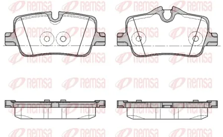 REMSA 187300 Колодки торм.задн BMW 3 (G20, G80, G28)4 (G22, G82) 18->