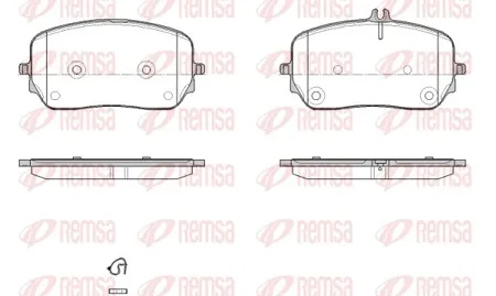 REMSA 187900 Колодки торм.передние Mercedes GLE (V167C167) (18-)
