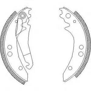 REMSA 413600 Колодки торм.барабанные =FSB615 [6014300622] Mercedes 601602 208-309D 77-95