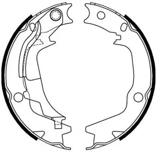 REMSA 424400 Колодки торм.барабанные 167x32 Hyundai Getz 1.41.62.02.41.5CRDi 02>