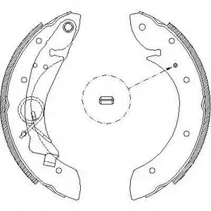 REMSA 441900 Колодки торм.барабанные =430 100-SX Peugeot Partner , Citroen Berlingo 96>Xsara Picasso all 00>
