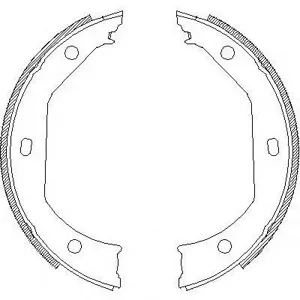 REMSA 471600 Колодки торм.барабанные