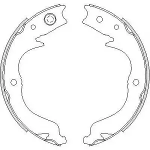 REMSA 474800 Колодки торм.бараб.[190x31,5]