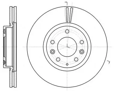 REMSA 6123510 Диск тормозной Mazda 6 07- перед.вент.