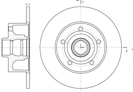 REMSA 643100 Диск тормозной 6431.00 задний Audi A4 1.6-2.5TDi 96>