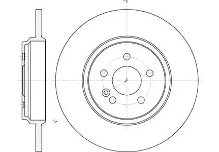REMSA 663100 Диск тормозной 6631.00 задний Mercedes W163 3.2-4.0CDi 98>