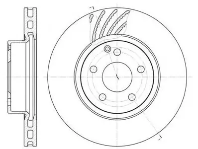 REMSA 667710 Диск тормозной 6677.10 передний Mercedes W211 3.23.2CDi 02>