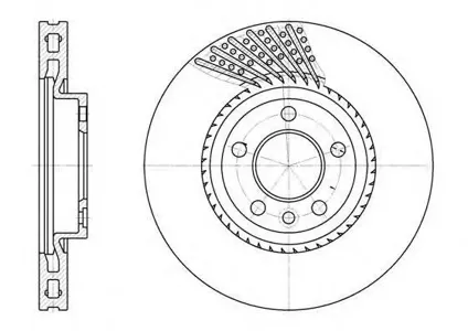REMSA 674910 Диск торм.перед. VW T5 2.0-2.5TDi 03>