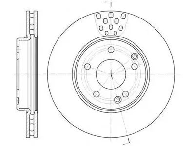 REMSA 675110 Диск торм.перед. Mercedes W202W203W210 2.0-3.0D 95>