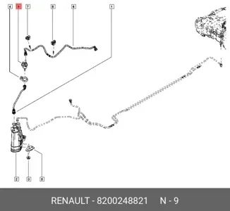 RENAULT 8200248821 Клапан абсорбера
