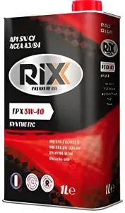 RIXX RX0006TPX RIXX TP X 5W-40 SN/CF Масло моторное синт. 1L