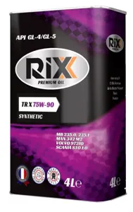 RIXX RX0016TRX RIXX TR X 75W-90 GL-4/GL-5 Масло трансмис. синтетическое 1L