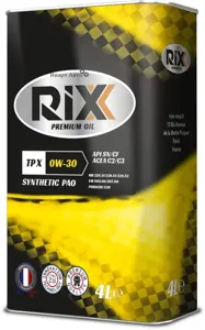 RIXX RX0027TPX RIXX TP X 0W-30 SN/CF C2/C3 Масло моторное синт. 4L