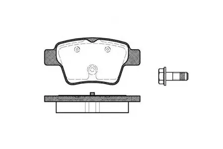 ROADHOUSE 2113800 Колодки торм. задн.C4 Sedan Coupe