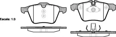 ROADHOUSE 2121700 Колодки торм диск Ford C-Max 2.5i ST
