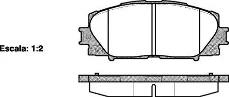 ROADHOUSE 2122400 Колодки торм.дисковые Yaris 06-