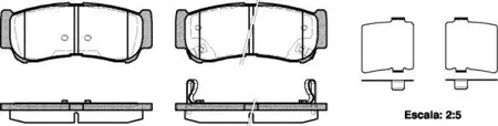 ROADHOUSE 2123902 Колодки торм.задние Santa Fe 2.2 CRDi 2.7i V6