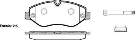 ROADHOUSE 2124500 Колодки торм диск Mercedes Sprinter 3-t VW Crafter 30 (2E)