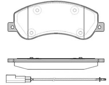 ROADHOUSE 2125011 Колодки торм.диск. Ford Transit (0706-)