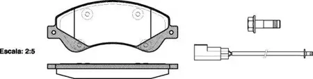ROADHOUSE 2125102 Колодки торм диск Ford Transit 2.2 TDCi
