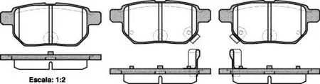 ROADHOUSE 2128602 Колодки торм. Toyota AURIS2.0 D-4D 2.2 D(07-)