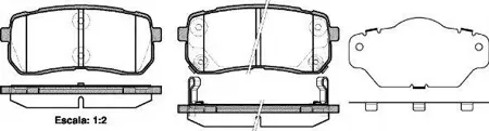 ROADHOUSE 2128802 Колодки торм. Kia Carnival III 2.7i V6 2.9 CRDi(06-)