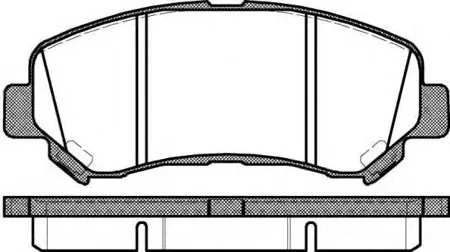 ROADHOUSE 2131800 Колодки торм. диск. Nissan Qashqai X-Trail (T31) 07-