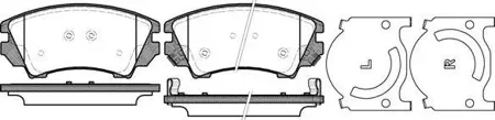 ROADHOUSE 2137512 Колодки торм. дисковые Insignia