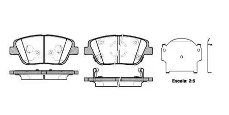 ROADHOUSE 2142302 Колодки торм.диск. Hyundai Sonata V 2.0 CRDi
