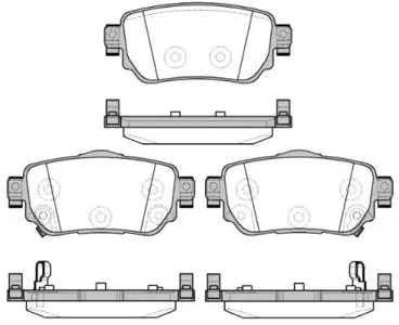 ROADHOUSE 2158202 Колодки торм.дисковые Nis Qashqai (13-)