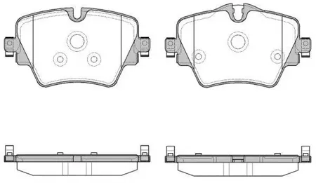 ROADHOUSE 2162508 Колодки торм.дисковые BMW X1