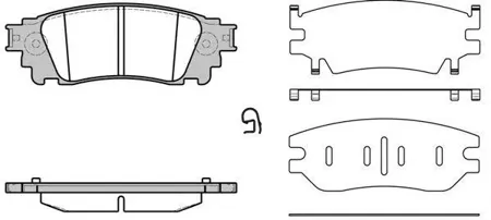 ROADHOUSE 2163600 Колодки торм.диск.задн. Lexus NX (0914-)