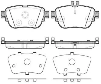 ROADHOUSE 2169900 Колодки торм.дисковые Mercedes E-class w213 (16-)