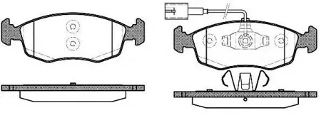ROADHOUSE 217252 Колодки торм.диск. Fiat Punto Evo 1.2 2.4
