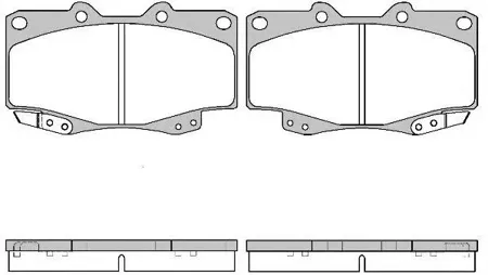 ROADHOUSE 231522 Колодки торм.диск. Hilux Pick-up 01-