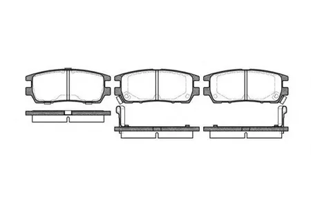 ROADHOUSE 240502 Колодки торм.дисковые