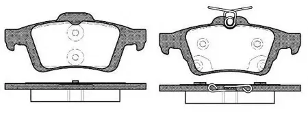 ROADHOUSE 284270 Колодки торм.дисковые Focus III V40