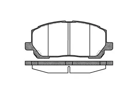 ROADHOUSE 285500 Колодки торм.дисковые